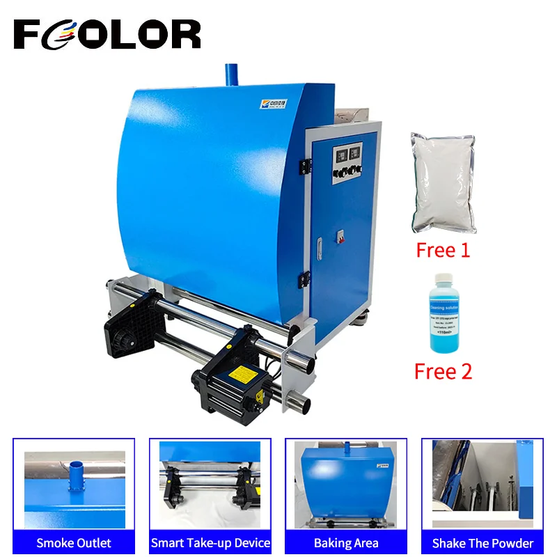 

Fcolor 60cm Automatic Powder Shaking And Heating All in One Machine Direct to DTF PET Film Transfer Printing Powder Shaker Dryer