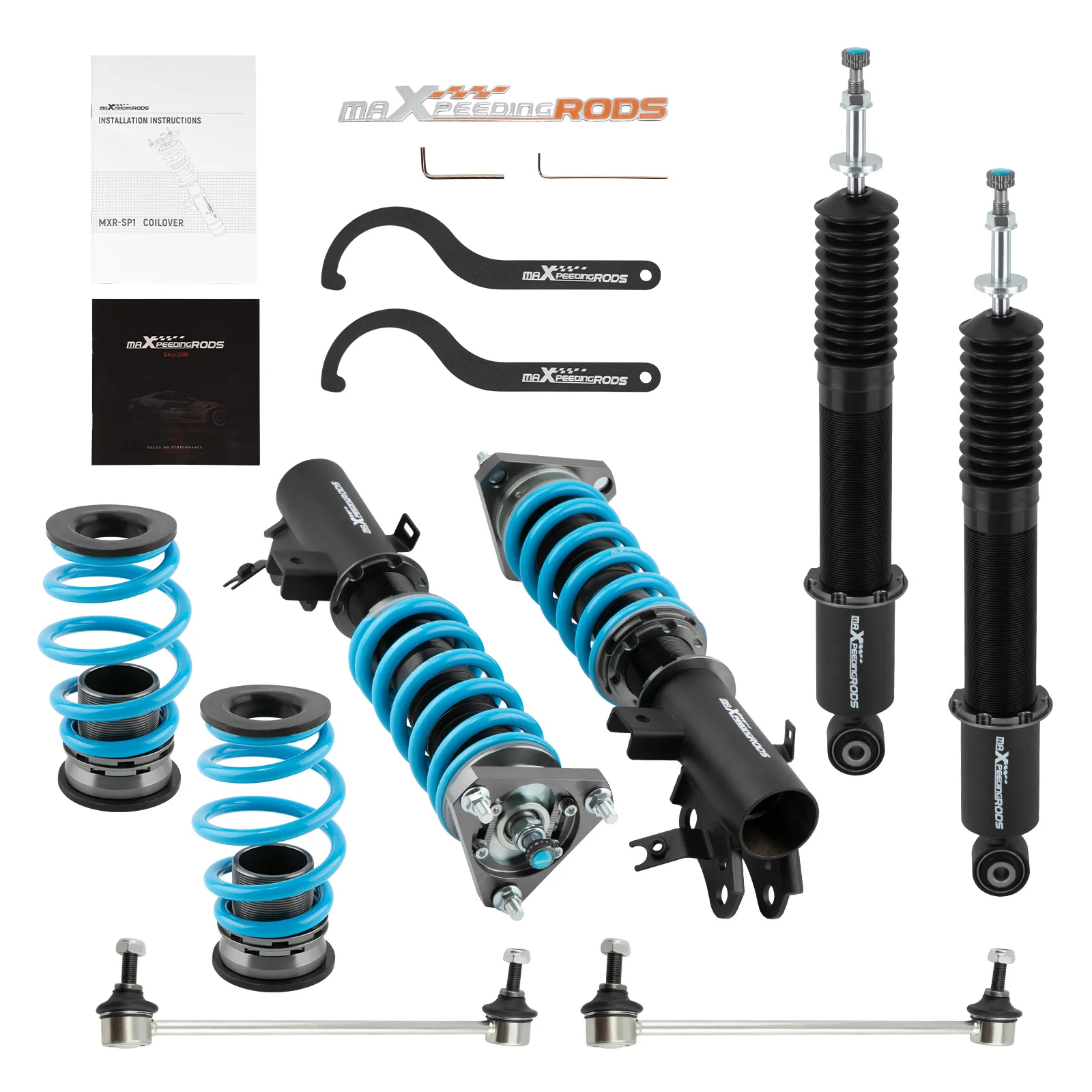 

Комплект 24-позиционных регулируемых койловеров с демпфером для амортизаторов Honda Civic 2012-2015 FB/FG