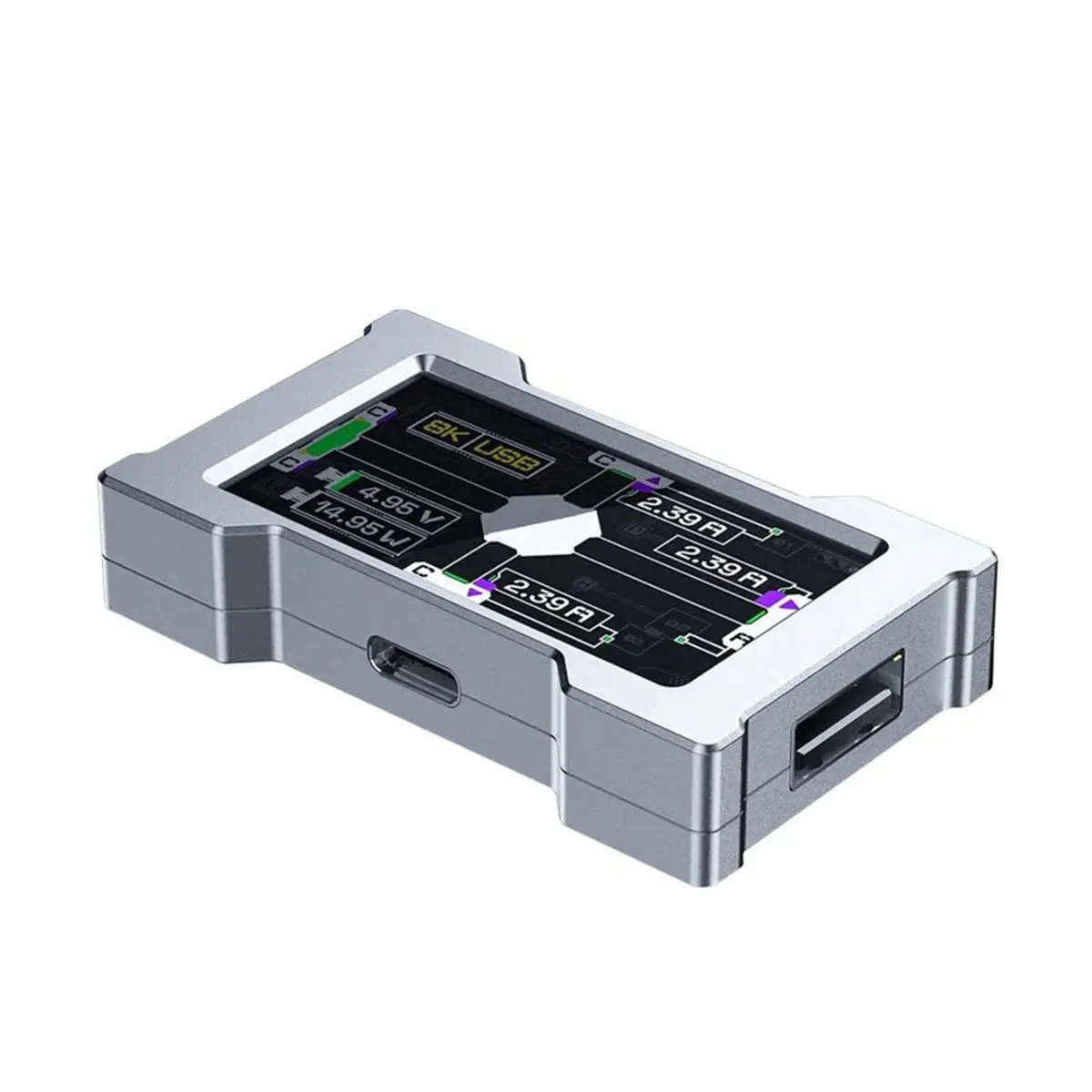 HMHUB ZNEO USB HUB 5 Ports 8K Power Personalized Screen Support SRGB for Computer Keyboard Mouse for WootingV2 B