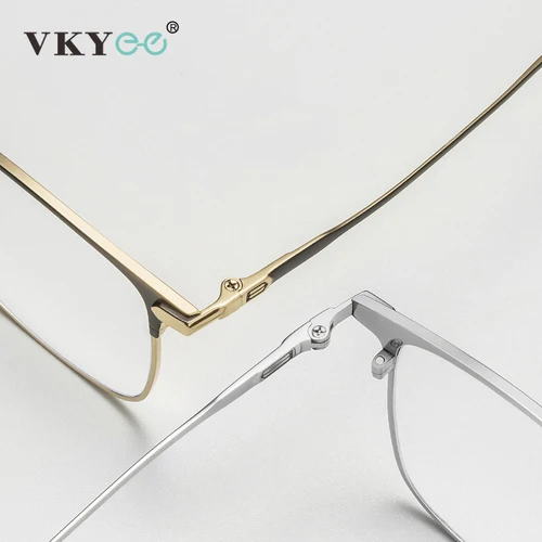 Imagen 2 del producto VICKY, gafas cuadradas de moda con montura de titanio puro, diseño Simple, gafas antiluz azul para hombre, se pueden personalizar con prescripción 8007TS