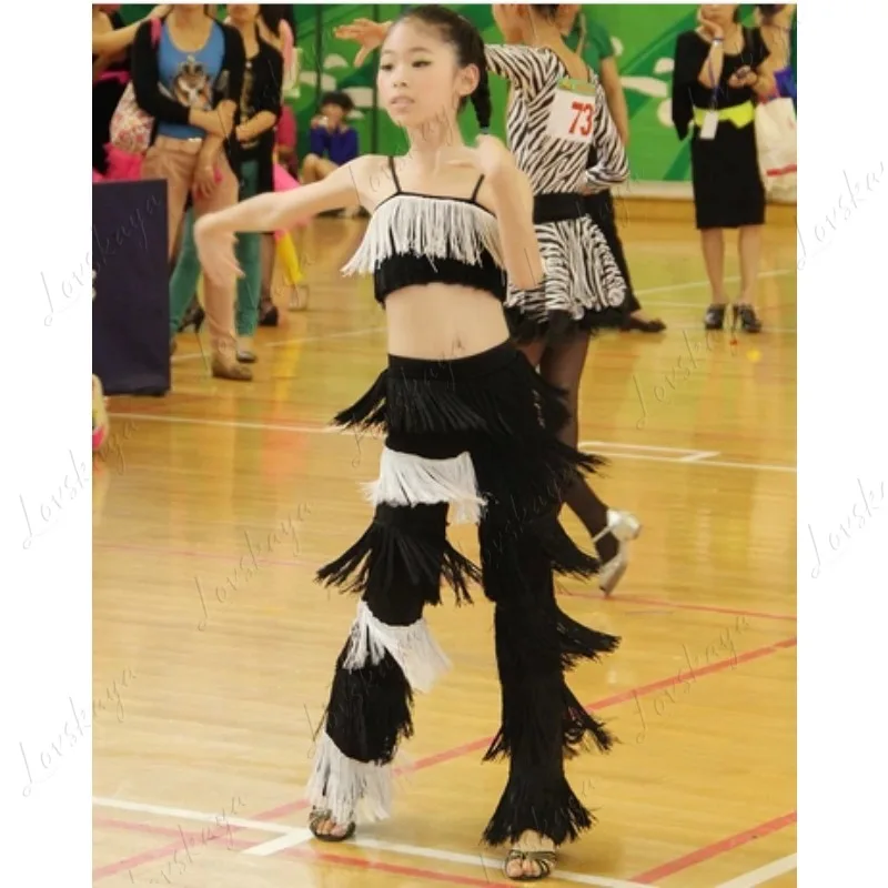 girls-latin-dance-suit-children's-competition-dress-with-fringe-skirt-fashionable-women's-clothing-item