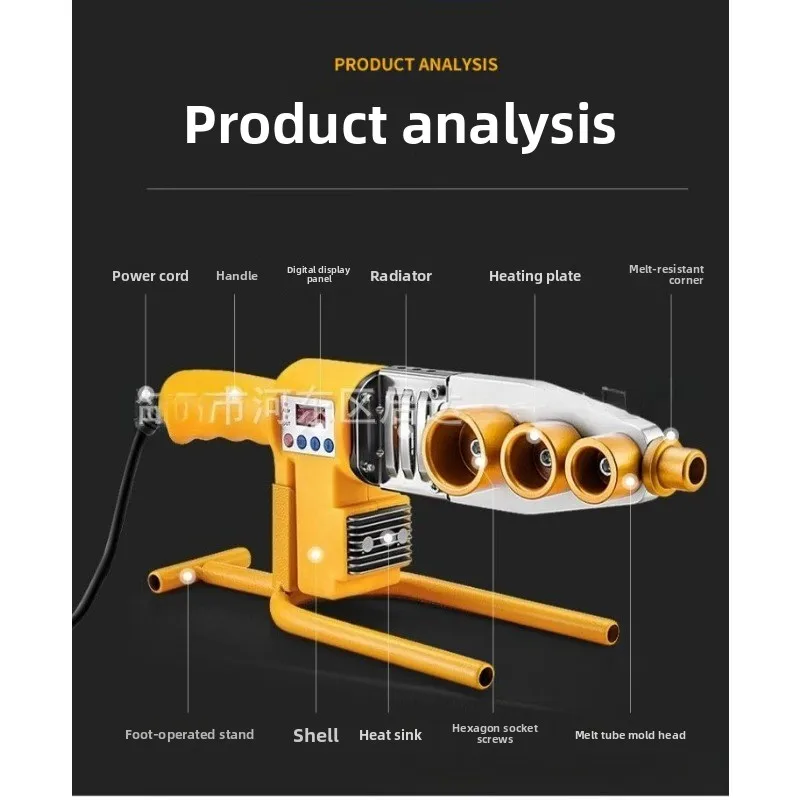 PPR PE Water Pipe Digital Display Hot Melt Welding Machine for Hydropower Engineering Welding Machine