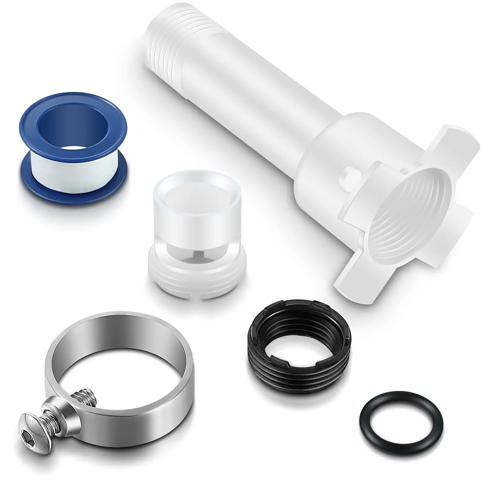 4-In-1 Bathtub Connector Converter Bathroom Bathtub Faucet Divider Repair Replacement Parts Kit