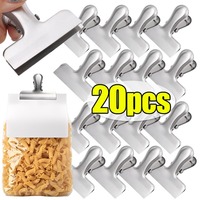 Heavy Duty Stainless Steel Bag Clips Multi-purpose Snack Bread Organzier Clamps Food Sealing Clips Home Kitchen Storage Gadgets