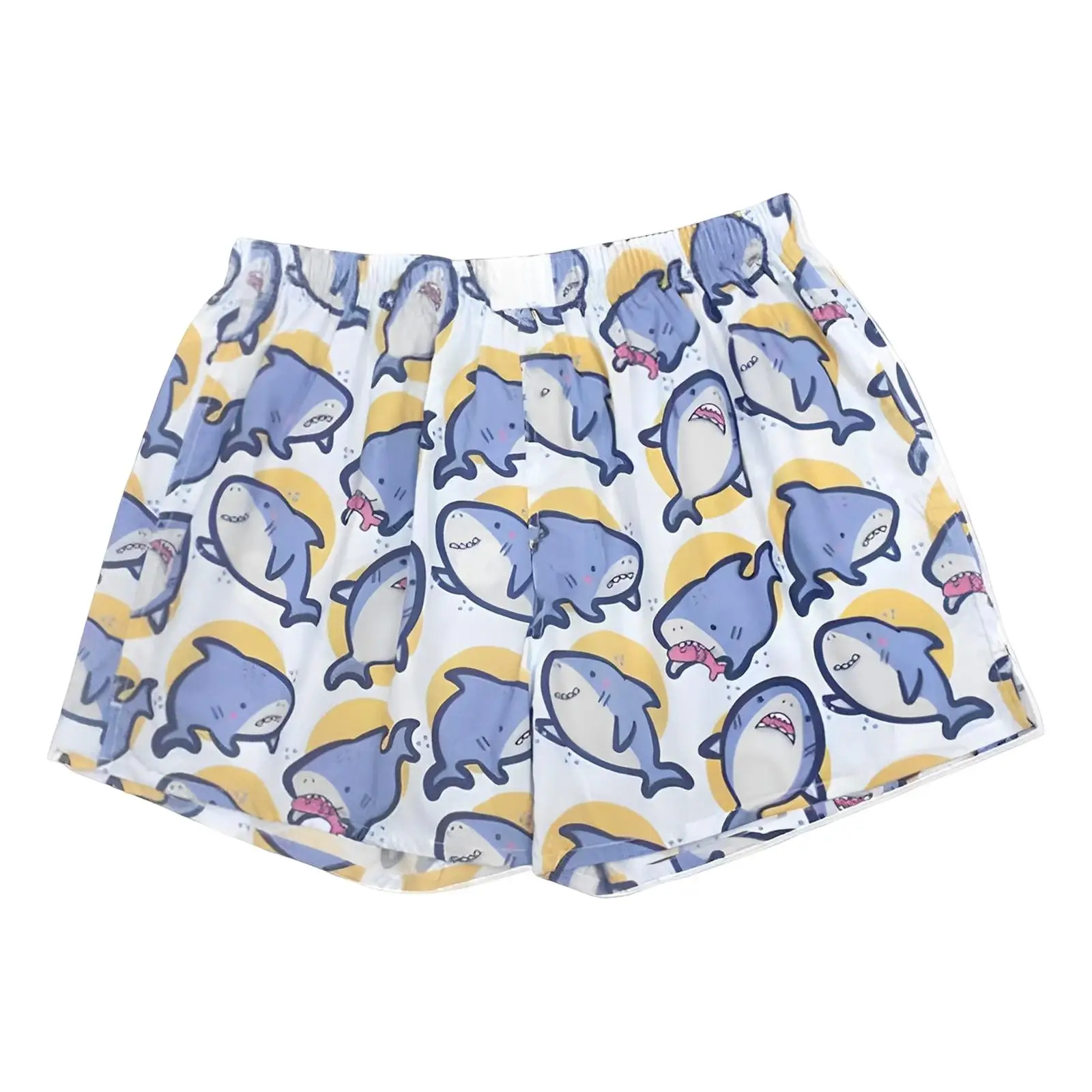 

Women Pajama Shorts Cute Shark Print Lounge Shorts Breathable Sleep Bottoms Luxury Summer Shorts for Casual Homewear