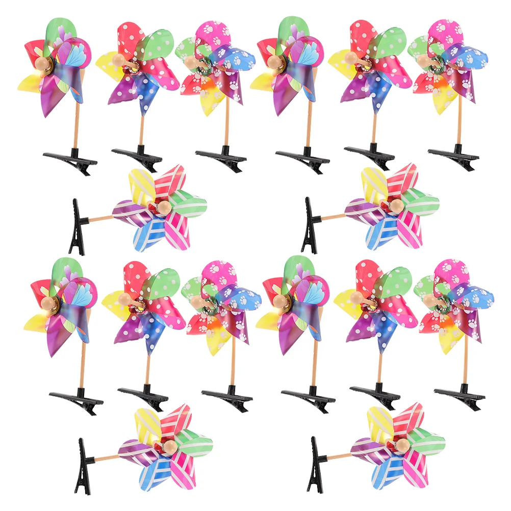 

25pcs Windmill Hairpin Pinwheel Clips for Women Girls Lightweight Stylish Hair Accessories Kids Friendly Comfortable