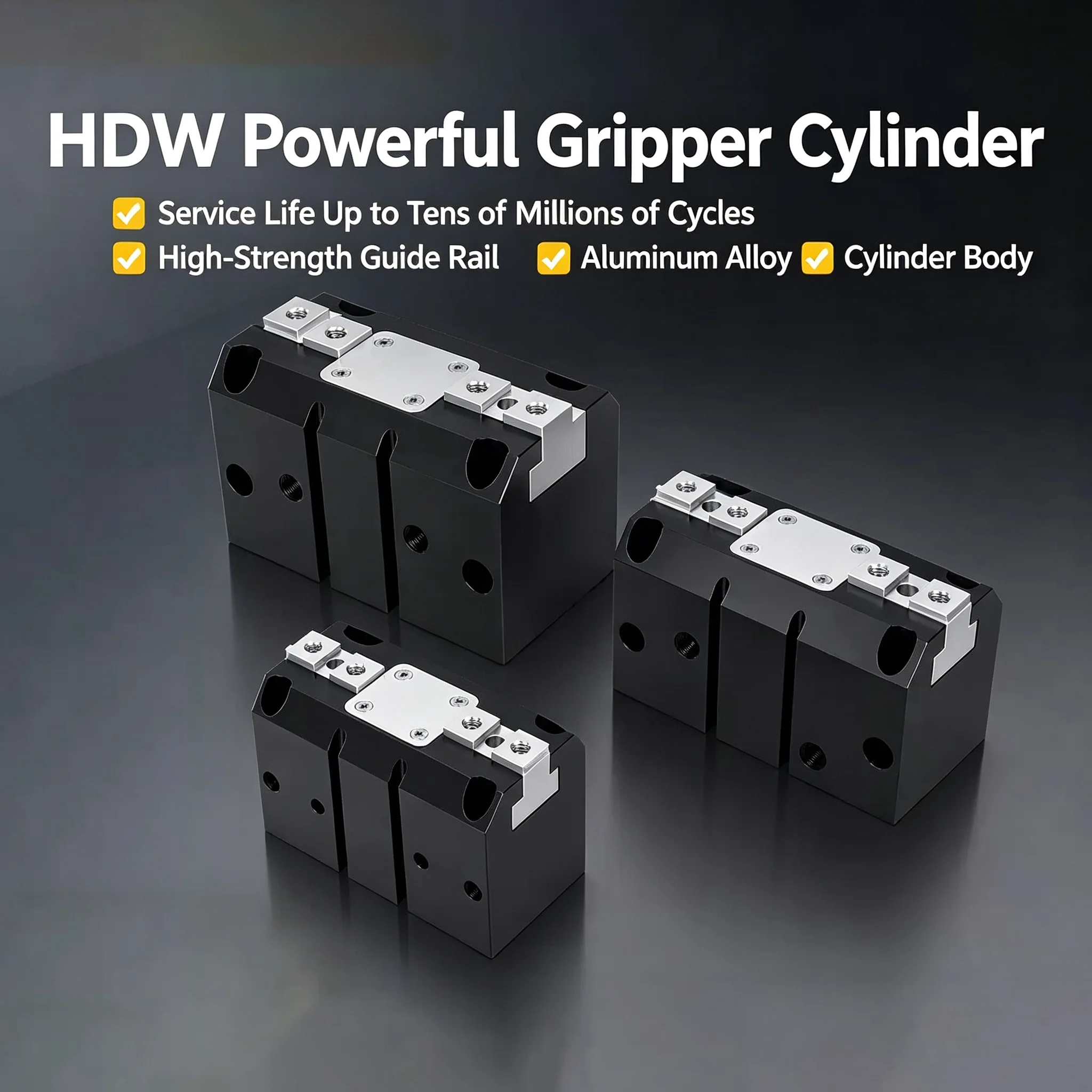 Strong Parallel Mechanical Gripper Finger Air Pneumatic Cylinder Air Gripper HDW HDW20 HDW25 HDW32 HDW40 HDW50 HDW63 HDW100