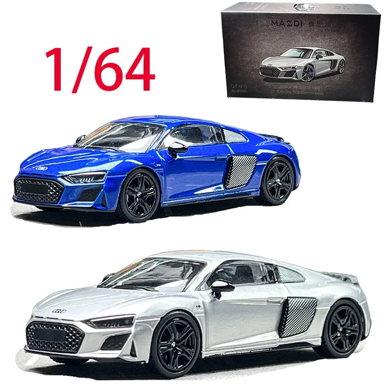 

MASDI Diecast 1/64 Scale Audi Alloy Car Model Audi R8 2022 Play Vehicles Toys for Boys Original Box Collection