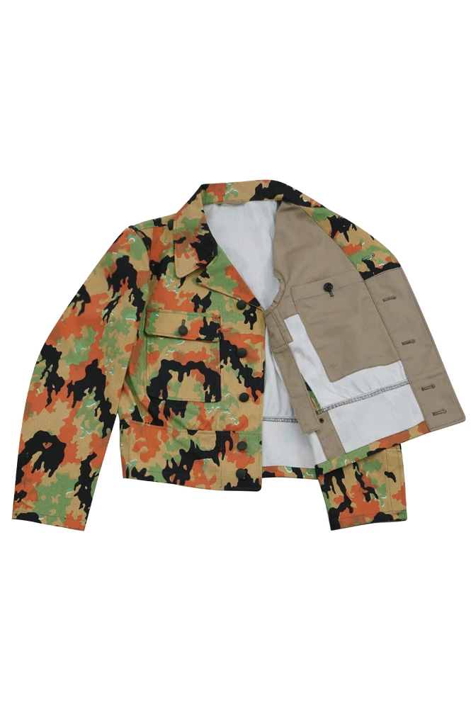 GUCF-009 Wwii Duitse Elite Leibermuster Camo M44 Veld Tuniek