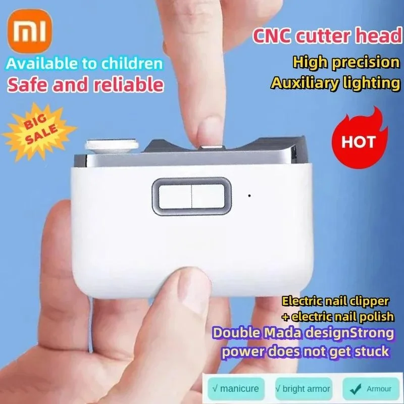 XIAOMI Mijia Smart Electric Nail Clipper Fully Automatic Polished Armor Trim Nail Clipper Rechargeble Nail Grinding Care Tool