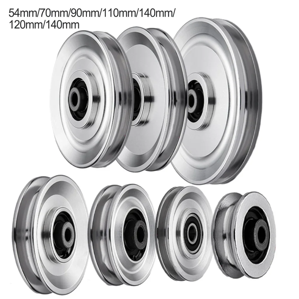 Aluminum Alloy Bearing Pulley Wheel Round Wheel Cable Gym Fitness Equipment Part Exercise Machine Parts For Pulley Block Parts