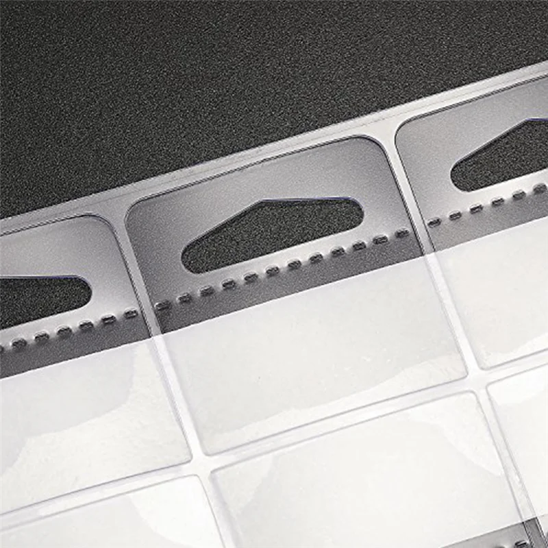 Adhesive Hang Tag 1-1/2 X 1-1/2 Inch Slot Display Hang Tag Clear Hang Tag Folding Labels For Store Display