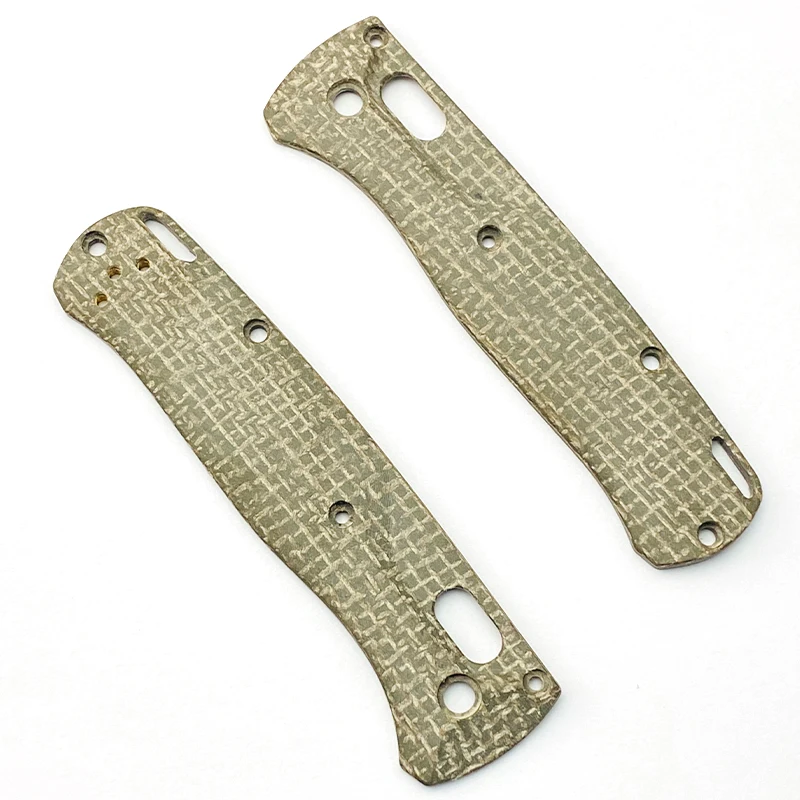 A Pair of Micarta Material Panels - For Benchmade 535 Folding Knife Handles, DIY Handmade Grip Crafting