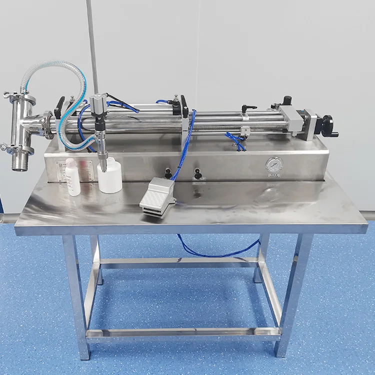 Semi Automatic 500-5000ml Double Heads Laundry Detergent Self-suction Filling Machine Liquid Soap Shampoo Pneumatic Filler