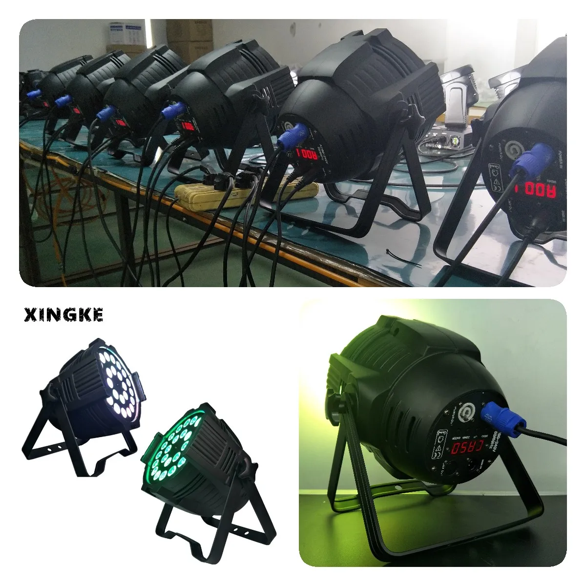 

6Pcs/Lot Low price list par stage light led effect light dj par led 24x18w rgbwa uv 6in1 led par