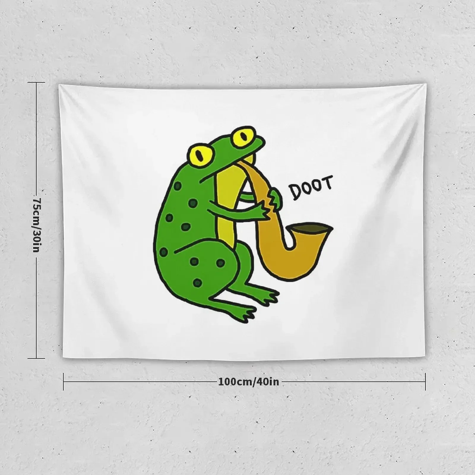 Jazz Frog (color) T-Shirt Tapestry Aesthetic Room Decor Korean Wall Decor Room Decor Aesthetic Tapestry