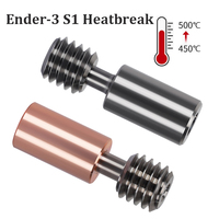 Titanium Alloy Throat Smooth 1.75MM Bimetal Heat Break For CREALITY Ender-3 S1 CR-10 Smart Pro For Sprite Extruder 3D Printer