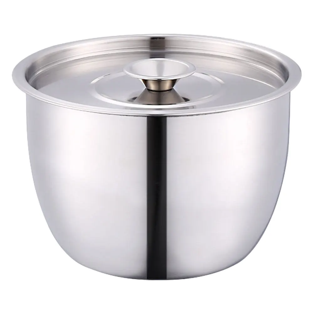 

Stainless Steel Bowl Egg Mixing Deep Design Non Splashing Kitchen Bowls Food Storage Serving Salads Cream Soup Noodles Baking