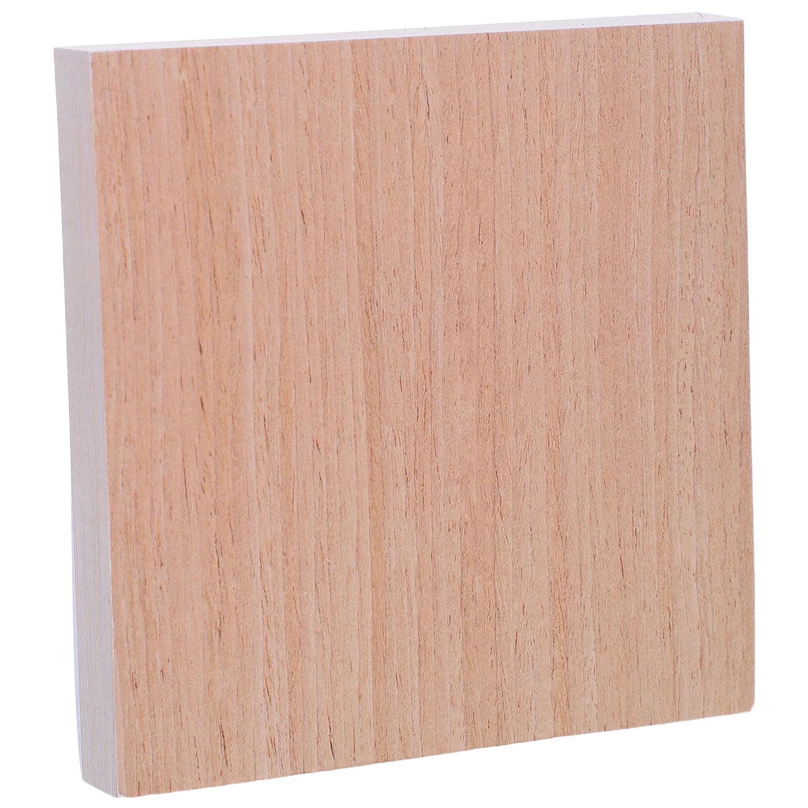 

100 Sheets Wood Grain Sticky Mini Note Pad Memo Stickers Message Pads Paper Cube for Work Office Supplies