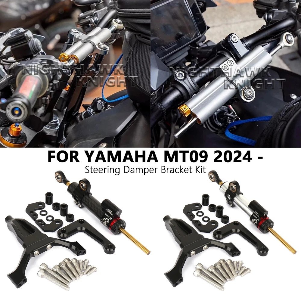 

For YAMAHA MT-09 MT09 mt 09 2024 2025 Motorcycle Accessories Stabilizer Shock Absorber Steering Damper Mounting Bracket Kit