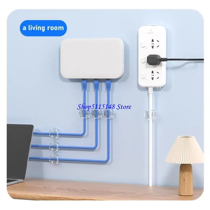 

F3MA 3Pcs Cord Clips Adhesive Cable Holders for Desk Nightstand Car Cord Holder