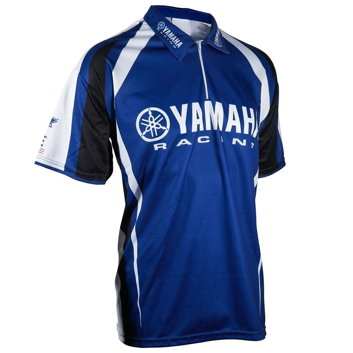 Summer Men NEW YAMAHA Original Racing MXGP Short Sleeved Polo Retro Motorcycle Team Uniform Half Chain Quick Drying Riding Top
