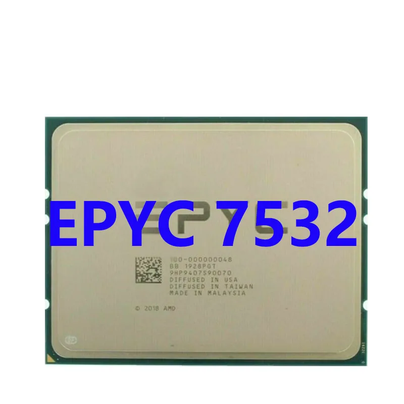 

AMD EPYC 7532 CPU 2.4GHZ 32C/64T 64M cache 200W DDR4-2666V Socket sp3 Processor for LGA4094 Motherboard