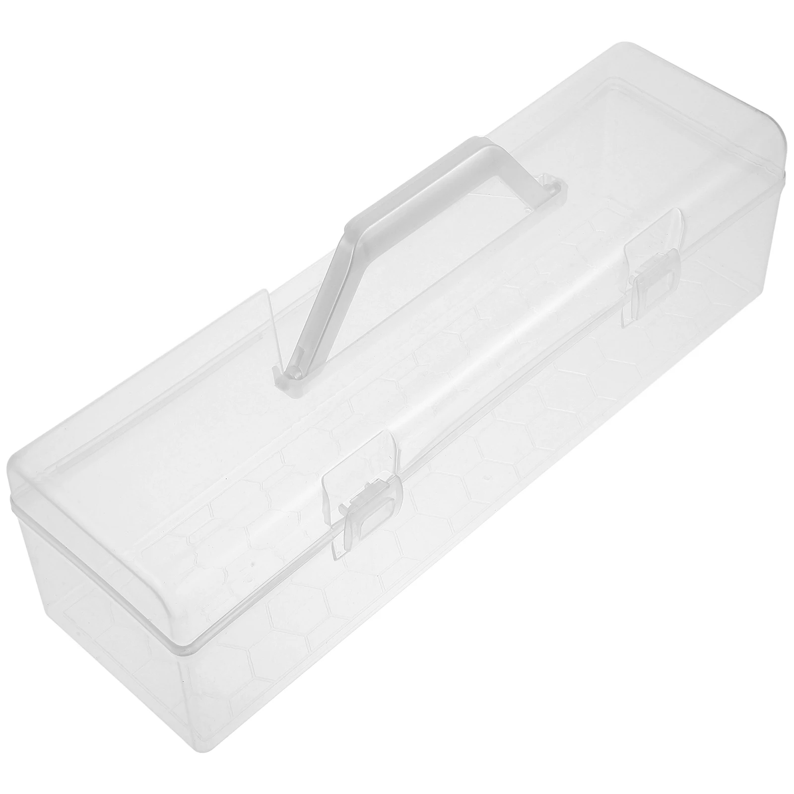 

Portable Paintbrush Storage Box Large Capacity Transparent Organizer for Pens Pencils Craft Supplies Sewing Nail