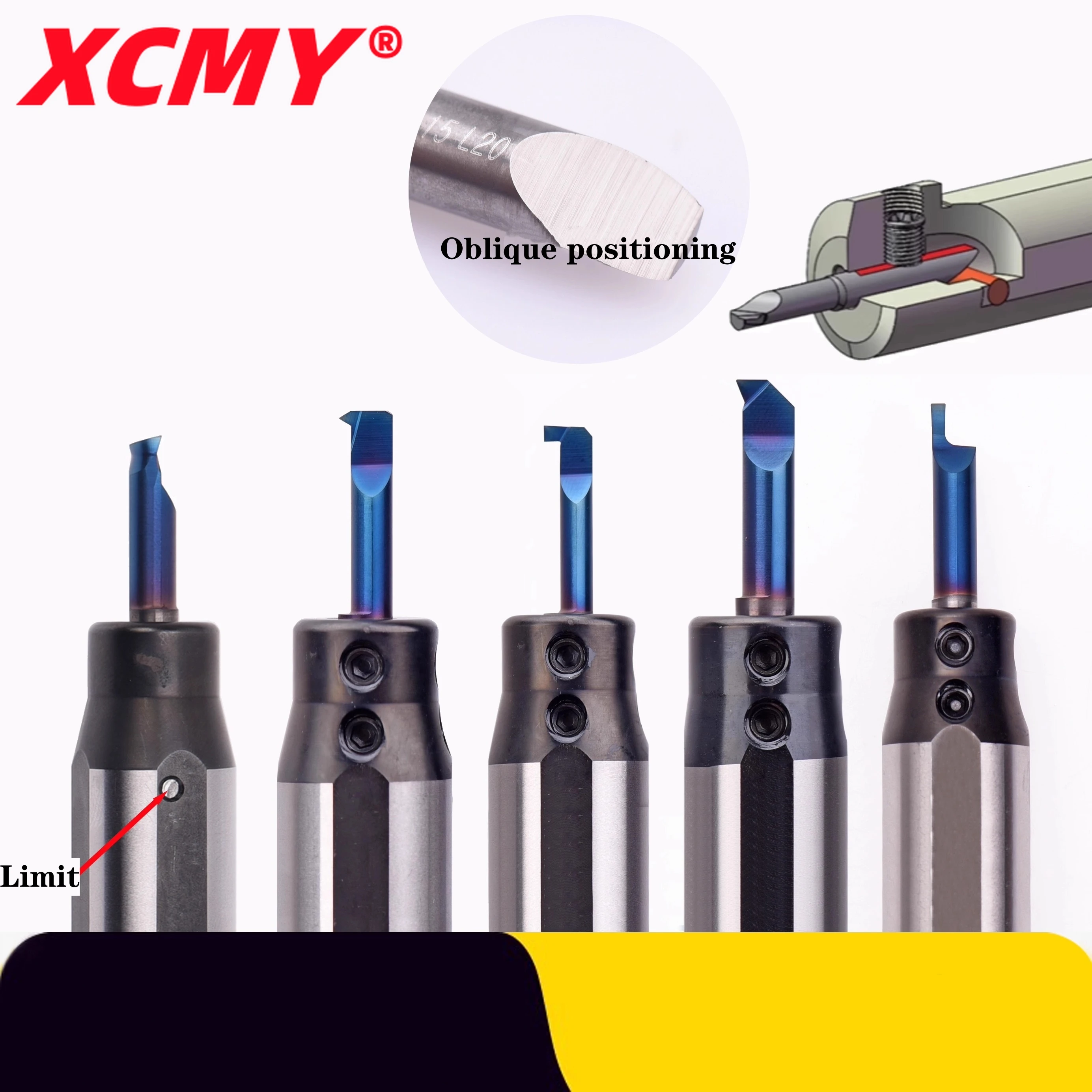 Bevel positioning/Avoid re-setting the tool Small-diameter high-hardness/stainless steel processing Quenched blue nano-coating