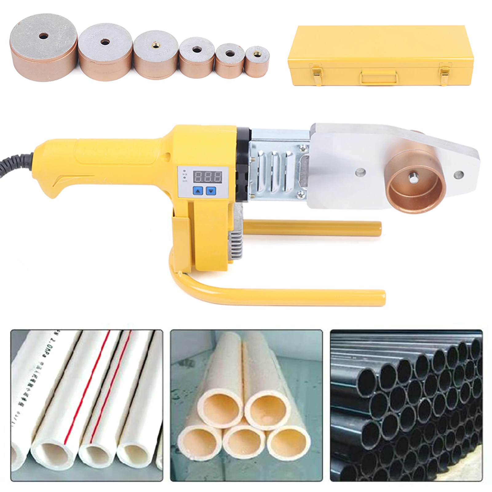 800W Performance Water Pipe Welding Machine LED Temperature Display pipes Connection Welding Tools