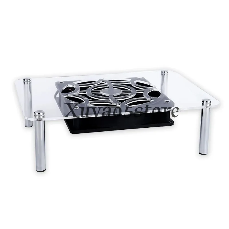 Mesh Design Cooling Rack with 12cm USB Fan - Ideal for Wireless Router, Broadband