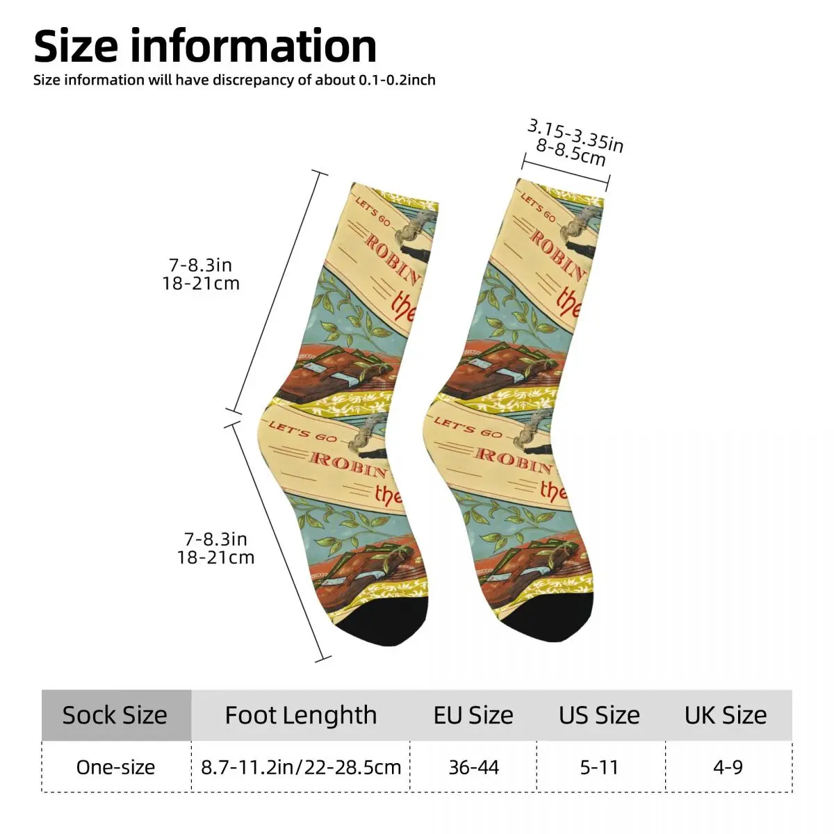 Robin The Rich - Anticapitalist Bird Pillow Unisex Winter Socks Hip Hop Happy Socks street style Crazy Sock