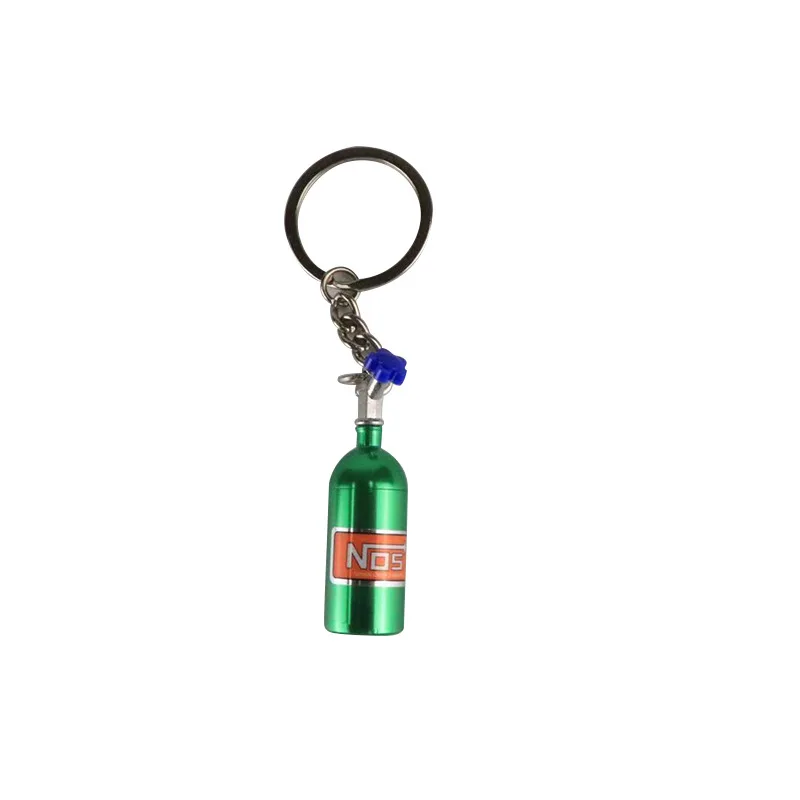 Kreative Mini Nos Stickstoff Flasche Schlüsselbund 7 Farben Pille Box Lagerung Schlüssel Ring für Frauen Männer Auto Handtasche Telefon Fall Pendent geschenke – Detail 10
