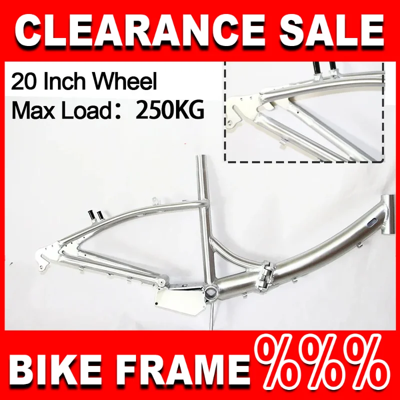 

Electric Bike Framework for 20Inch Wheel Dropout 135mm Mountain Bike Frameset Aluminum Alloy cuadro bicicleta Weight 3.1KG