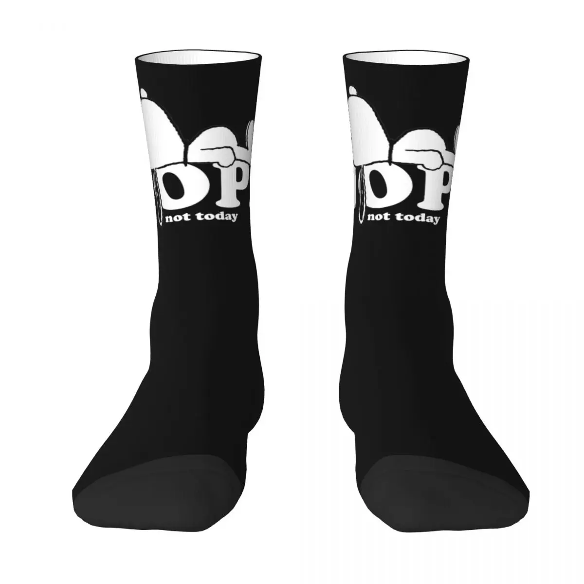 Winter Warm Casual Unisex Nope Minimalist Cute Snoopy Dog Socks Breathable Crew Socks