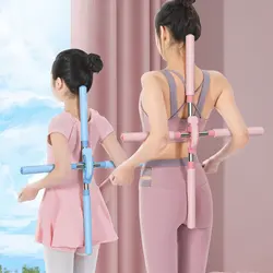 Yoga Stick Stretching Tool Retractable Design Strong Yoga Pole Back Brace Posture Corrector For Adult And Child