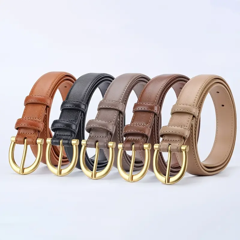 Women's Genuine Leather Belt - Soft, Crack-Resistant, Versatile, Suitable for Jeans and Dresses