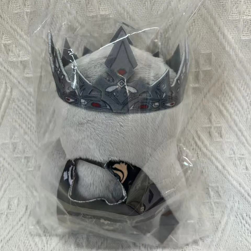 Em estoque amor e espaço profundo xavier coroa manto recheado 10cm plushies boneca de pelúcia roupas anime jogo chaveiro saco brinquedo crianças presentes