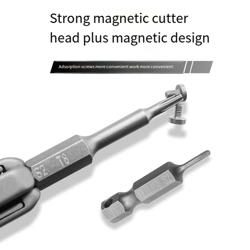 Titanium Alloy Torx Screwdriver Magnetic Suction Extendable Palm Screwdriver Portable Disassembly Antiskid Tool