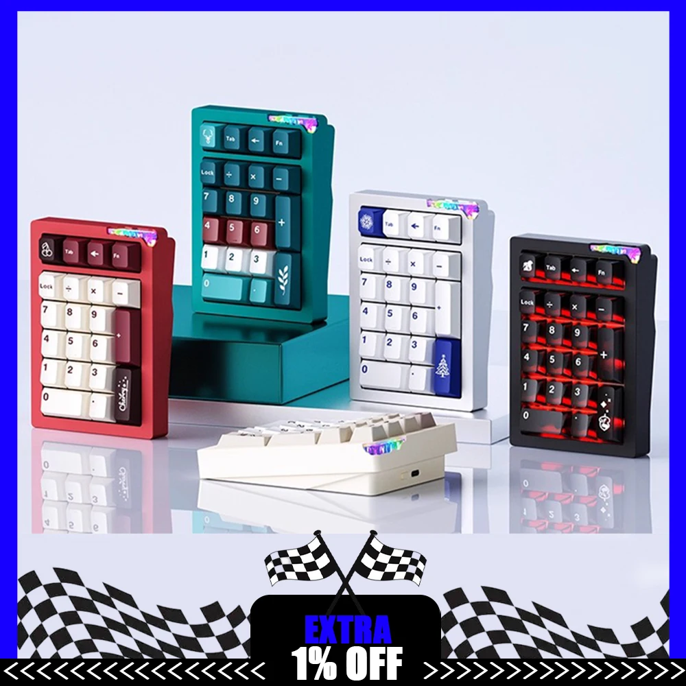 

WEIKAV Stars21 Механическая клавиатура Беспроводная Bluetooth RGB Три режима Мини-клавиатура Клавиатура Индивидуальные подарки для офиса и геймера