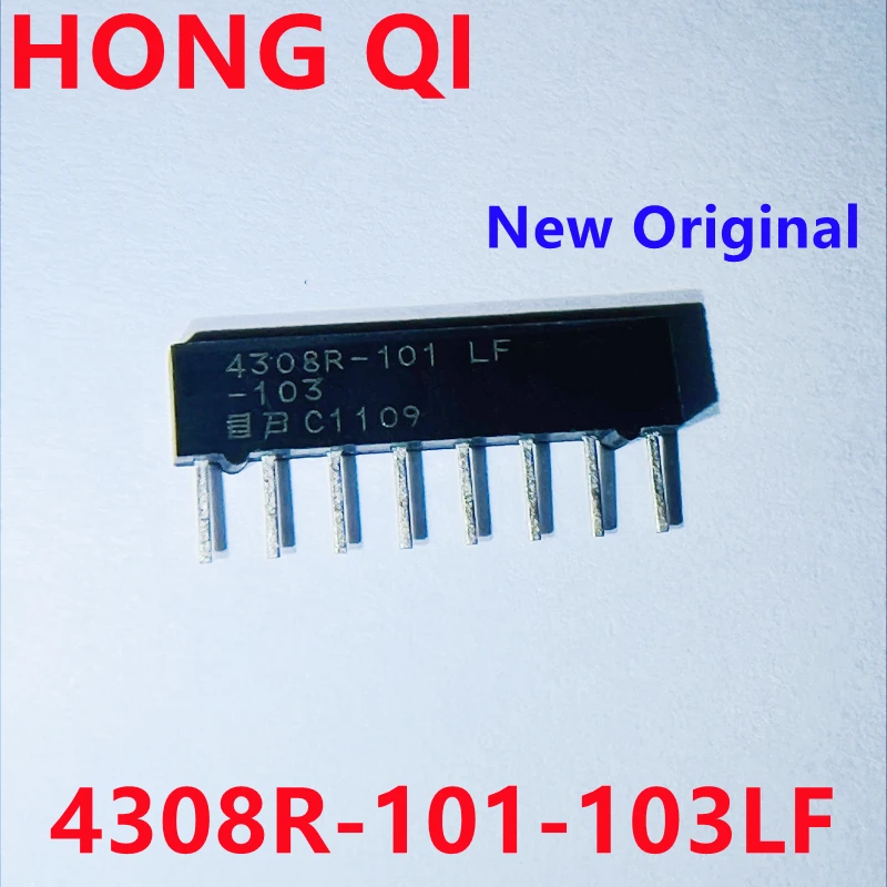 5PCS New Original 4308R-101-103LF RES ARRAY 7 RES 10K OHM 8SIP Inline Exclusion 8 pins