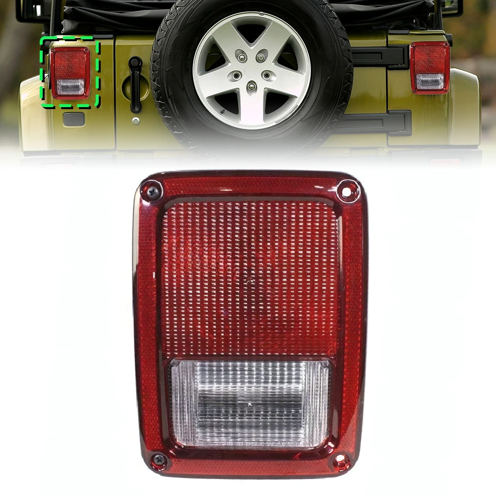 Tail Light For Jeep Wrangler (JK) 2007 2008 2009 2010 2011 2012 2013 2014 2015 2016 2017 Rear Halogen Tail Lamp Left or Right
