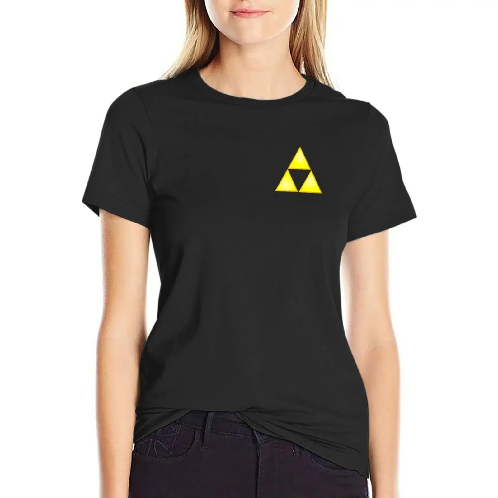 

Tri Force T-shirt summer clothes plus size tops womans clothing