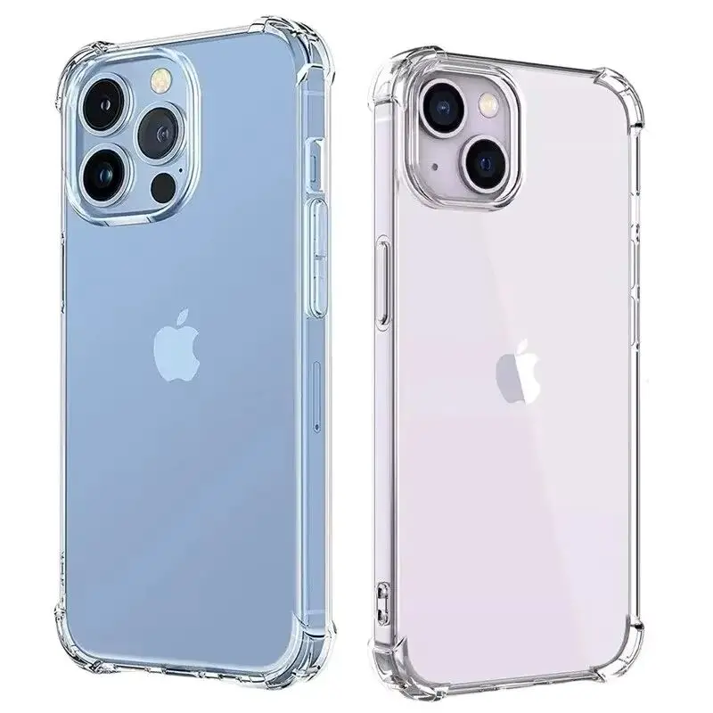 

Shockproof Clear Silicone Case for iPhone 17 Air 16E 16 15 14 Plus 13 12 Mini 11 Pro Max Case Flexible Scratch Resistant Cover