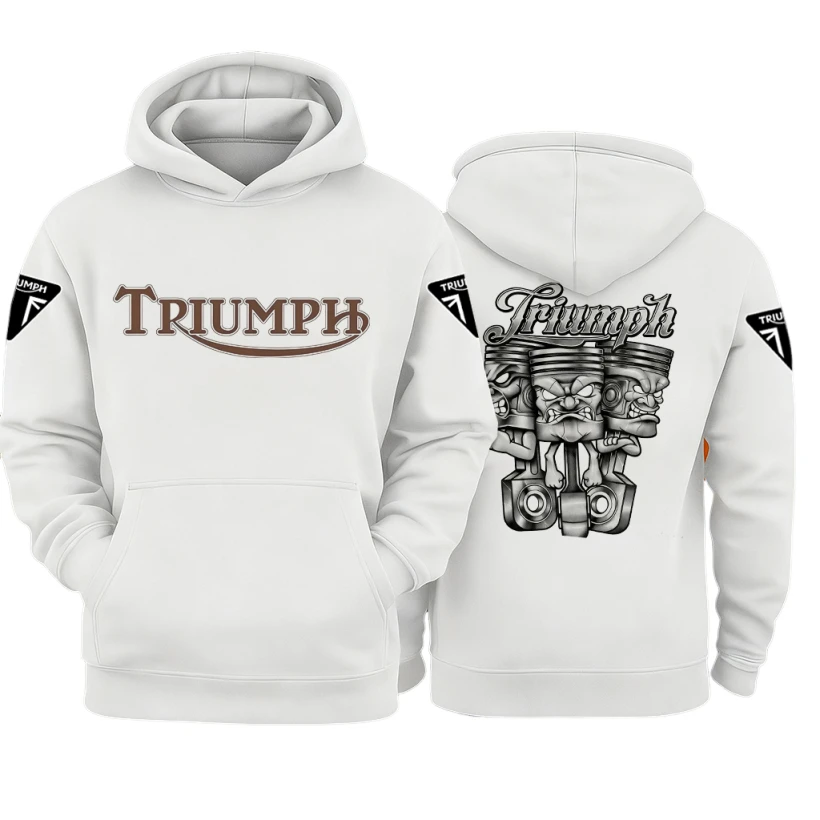 AliExpress 2026 Triumph Biker Hoodie Motorcycle Riding Sweatshirt Men Women Casual Streetwear Long Sleeve Top for Autumn Winter