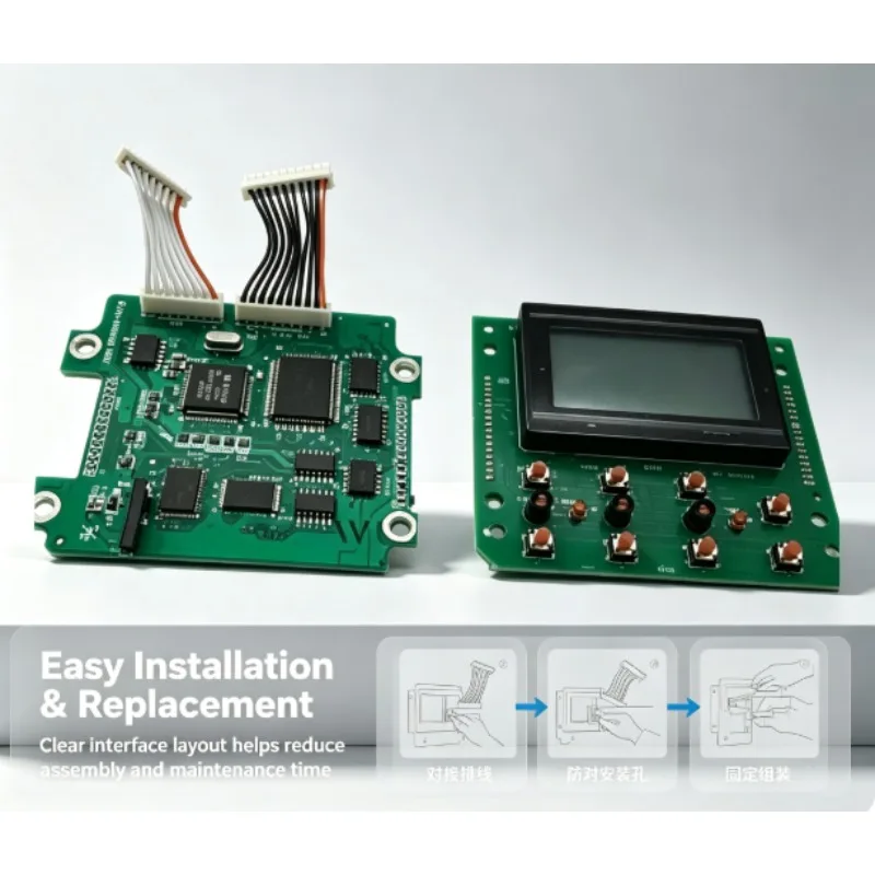1PC LCD Display CPU Control Board Instrument Chip Replacement For Kobelco Excavator SK135SR SK120 SK200 SK230-6 SK230-6E