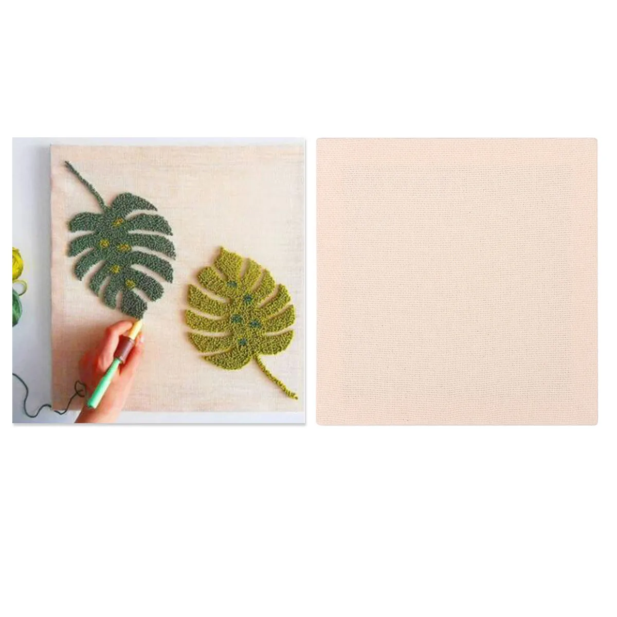 

2Pcs Cloth Embroidery Materials DIY Fabric Kits 28x28cm Safe Non-Fade Thread Art Craft for Beginners Creative Fun Decoration