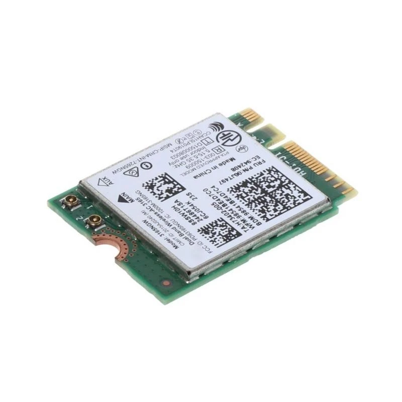 090F 무선 -AC 네트워크 카드 2.4G/ 3165NGW Wi-Fi 카드 BT 호환