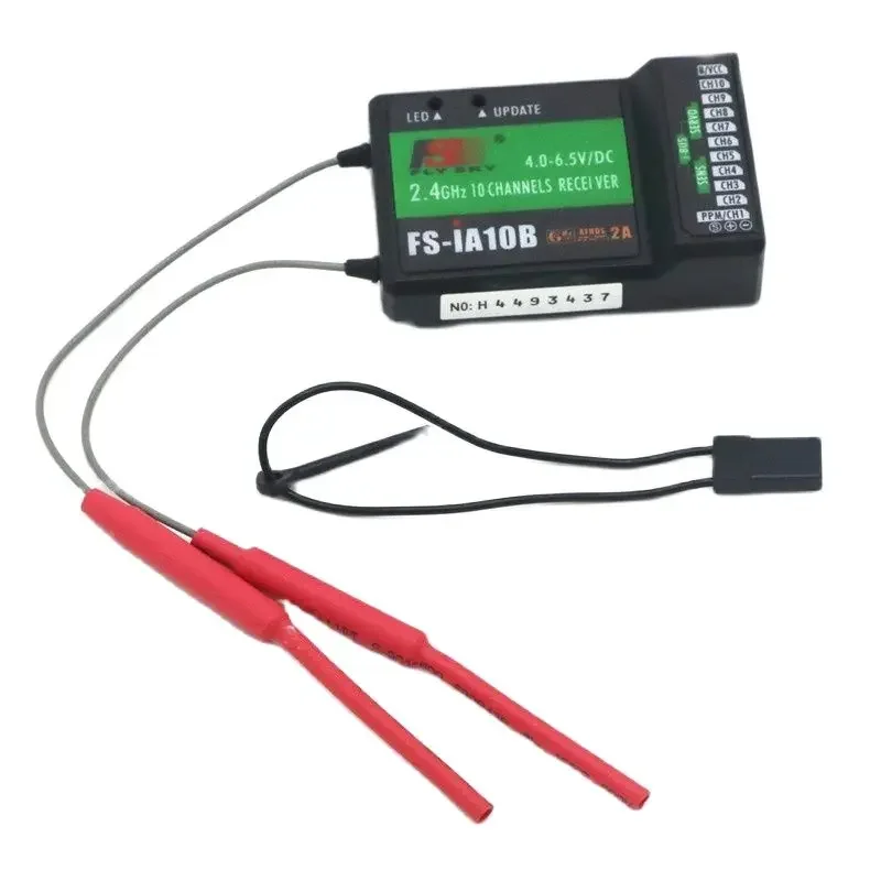 Flysky FS-iA10B Receiver Receptor 2.4G 10CH PPM Output Compatible for FS I6 I10 I6S I6X FS-TM10 FS-i8 FS-IT4S Transmitter