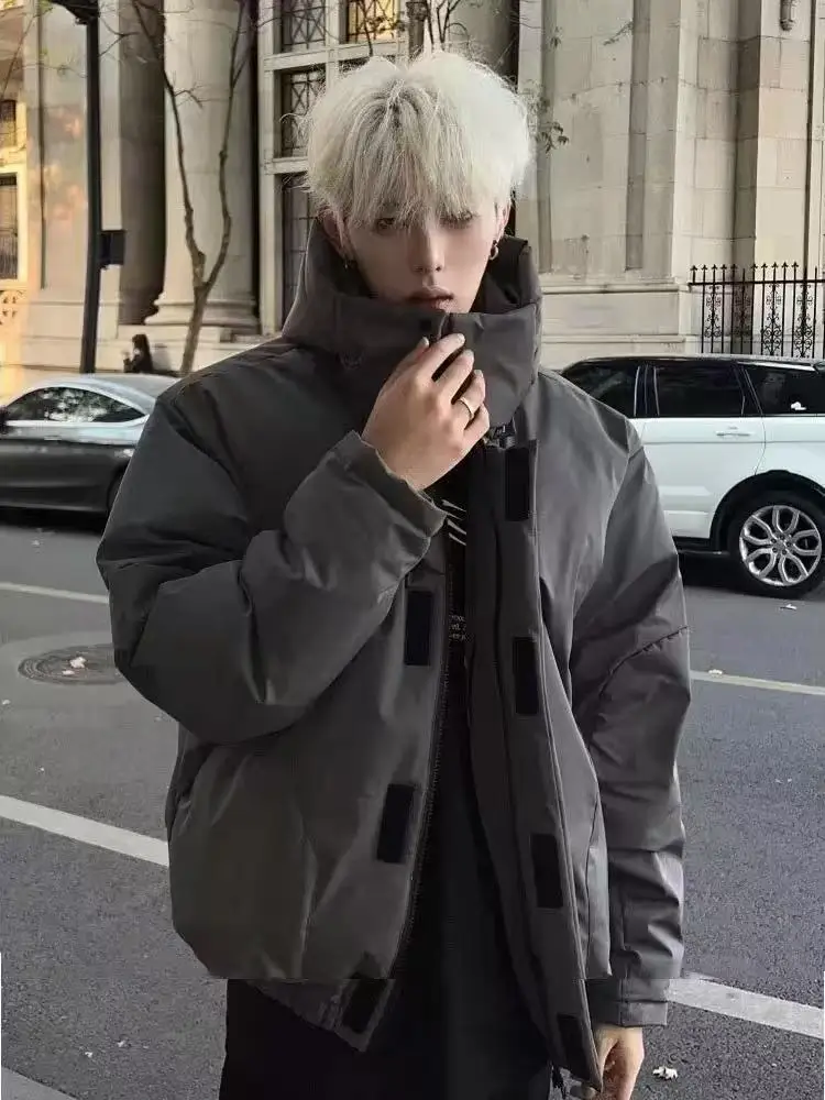 

Ретро-куртка Cleanfit из хлопка для мужчин и женщин, зимняя теплая стеганая куртка с капюшоном, повседневная утепленная куртка на молнии с длинными рукавами, цветная